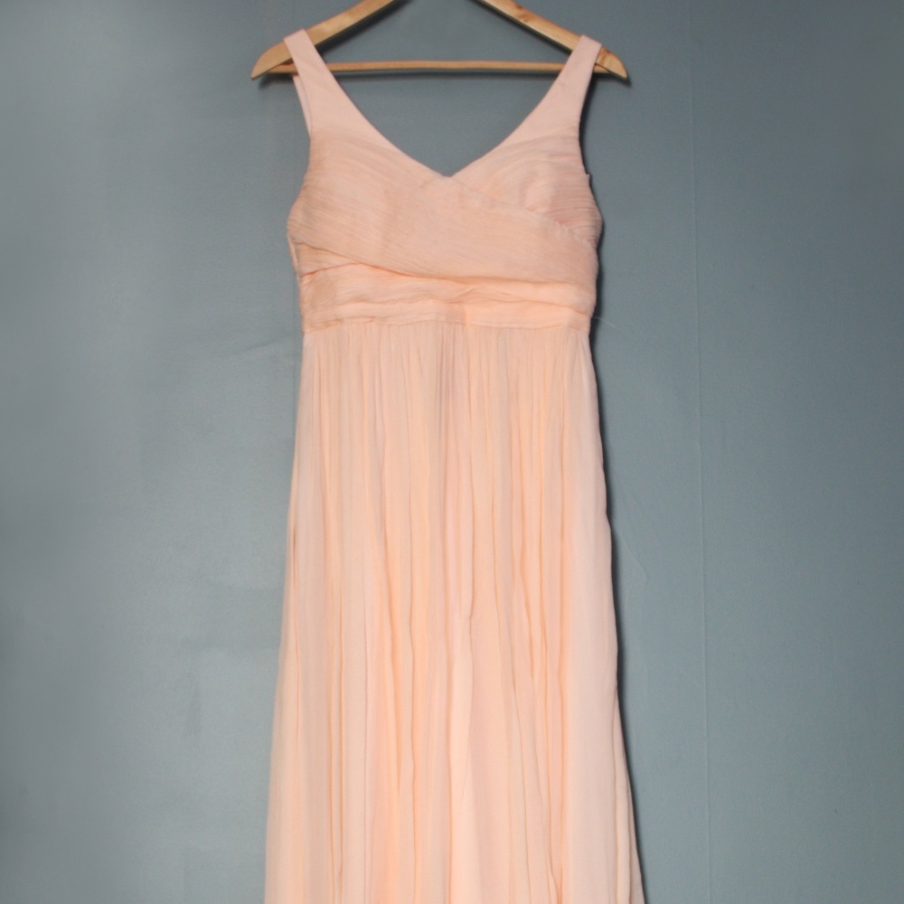 J Crew Heidi long dress in silk chiffon / PETITE 6